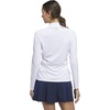 adidas Women’s Ultimate365 Solid Quarter-zip Mock Neck Top(White  White)