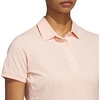 adidas Women’s Ultimate365 Tour Twistknit Polo Shirt(Powder Coral)