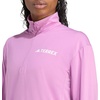 adidas womens Terrex Multi Climawarm Half-zip Tech Fleece Hiking Sweatshirt(Preloved Purple)