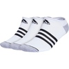 adidas Men’s Cushioned High Quarter Socks (3 Pairs) Durable & Comfortable(White/Grey/Black/3.0/No Show)