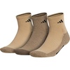 adidas Men’s Cushioned X Socks 3 Pairs | 3-Pack, Targeted Cushioning, Arch Support, Breathable Moisture-Wicking, Reinforced Heel & Toe, All-Day Comfort(Beige Tone/Blanch Cargo/Black/Quarter/3)