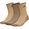 adidas Men’s Cushioned X Socks 3 Pairs | 3-Pack, Targeted Cushioning, Arch Support, Breathable Moisture-Wicking, Reinforced Heel & Toe, All-Day Comfort(Beige Tone/Blanch Cargo/Black/Mid-crew/3)