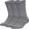 adidas Men’s Cushioned X Socks 3 Pairs | 3-Pack, Targeted Cushioning, Arch Support, Breathable Moisture-Wicking, Reinforced Heel & Toe, All-Day Comfort(Onix Grey/Grey/Crew/3)