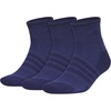 adidas Men’s Cushioned X Socks 3 Pairs | 3-Pack, Targeted Cushioning, Arch Support, Breathable Moisture-Wicking, Reinforced Heel & Toe, All-Day Comfort(Tech Indigo Blue/Dark Blue/Quarter/3)