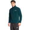 adidas Men’s Terrex Multi Essentials Half-zip Fleece Hiking Jacket(Aurora Ivy)