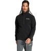adidas Men’s Terrex Multi Essentials Half-zip Fleece Hiking Jacket(Black)
