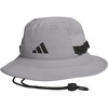 adidas Men’s Victory Bucket Hat Boonie | Wide Shade Brim, Moisture-Wicking Sweatband, Lightweight, Breathable, All-Day Sun Comfort(Grey/Black/5)