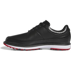 Adidas Unisex MC80 Spikeless Golf Shoes(Core Black/Iron Metallic/Better Scarlet)
