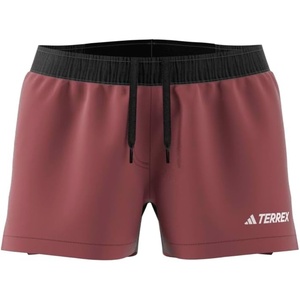 Adidas Womens Terrex Multi Trail Running Shorts(Quiet Crimson)