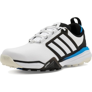 adidas Men’s Adipower 26 Spikeless Golf Shoes(Ftwr White/Core Black/Lucid Ray Blue)
