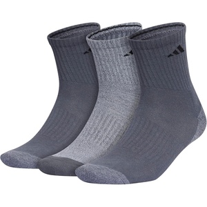 adidas Men’s Cushioned X Socks 3 Pairs | 3-Pack, Targeted Cushioning, Arch Support, Breathable Moisture-Wicking, Reinforced Heel & Toe, All-Day Comfort(Onix Grey/Clear Onix Grey/Acid Orange/Mid-crew/3)