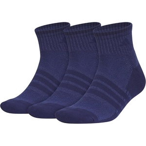 adidas Men’s Cushioned X Socks 3 Pairs | 3-Pack, Targeted Cushioning, Arch Support, Breathable Moisture-Wicking, Reinforced Heel & Toe, All-Day Comfort(Tech Indigo Blue/Dark Blue/Quarter/3)