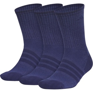 adidas Men’s Cushioned X Socks 3 Pairs | 3-Pack, Targeted Cushioning, Arch Support, Breathable Moisture-Wicking, Reinforced Heel & Toe, All-Day Comfort(Tech Indigo Blue/Dark Blue/Crew/3)
