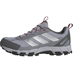 adidas Mens Terrex Rockadia Hiking Shoe Sneakers Shoes – Grey(Halo Silver/Silver Metallic/Better Scarlet)