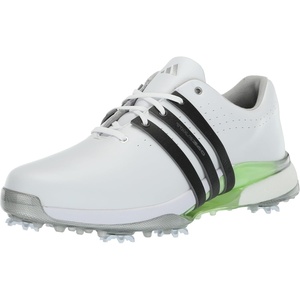 adidas Men’s Tour360 24 Golf Shoes(Footwear White/Core Black/Green Spark)
