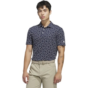 adidas Men’s Ultimate365 Mesh Print Climacool Polo(Collegiate Navy)