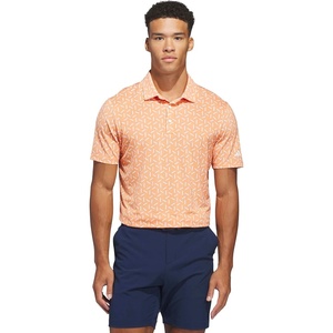 adidas Men’s Ultimate365 Mesh Print Climacool Polo(Dusky Orange)