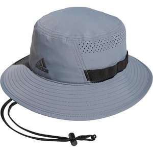 adidas Men’s Victory Bucket Hat Boonie | Wide Shade Brim, Moisture-Wicking Sweatband, Lightweight, Breathable, All-Day Sun Comfort(Grey/Black/4)