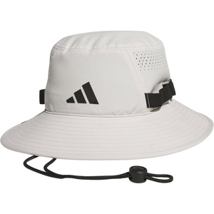 adidas Men’s Victory Bucket Hat Boonie | Wide Shade Brim, Moisture-Wicking Sweatband, Lightweight, Breathable, All-Day Sun Comfort(Wonder Alumina Grey/Black/5)