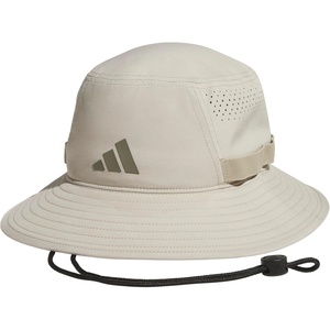 adidas Men’s Victory Bucket Hat Boonie | Wide Shade Brim, Moisture-Wicking Sweatband, Lightweight, Breathable, All-Day Sun Comfort(Wonder Cargo Khaki/Clay Grey/5)