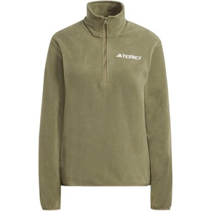 adidas Women’s Terrex Multi Essentials Half-zip Fleece Hiking Jacket(Olive Strata)