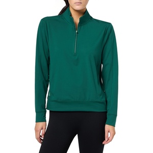 adidas Women’s Ultimate365 Half-zip Layering Top(Collegiate Green)