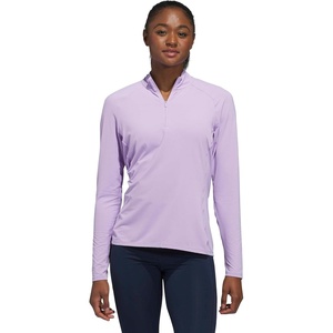 adidas Women’s Ultimate365 Solid Quarter-zip Mock Neck Top(Powder Plum)