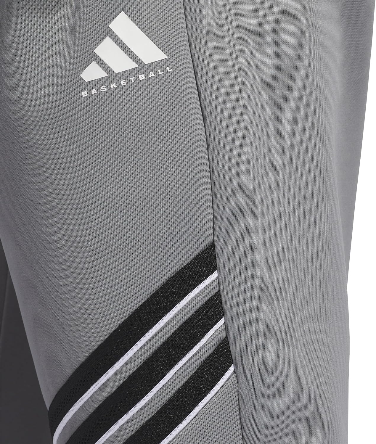 image:imageAdidas Mens Select Foundation Fleece Basketball PantsGreyWhite
