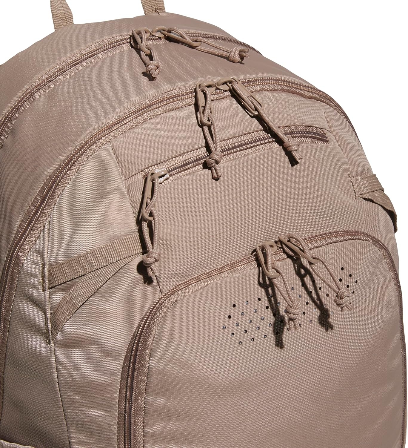 image:imageadidas Defender 5 Backpack Padded 15In Laptop Sleeve WaterBottle Pockets Airs Out Sweaty Shoes Stays Dry On Wet Floors School Gym amp Travel ReadyChalky BrownGunmetal