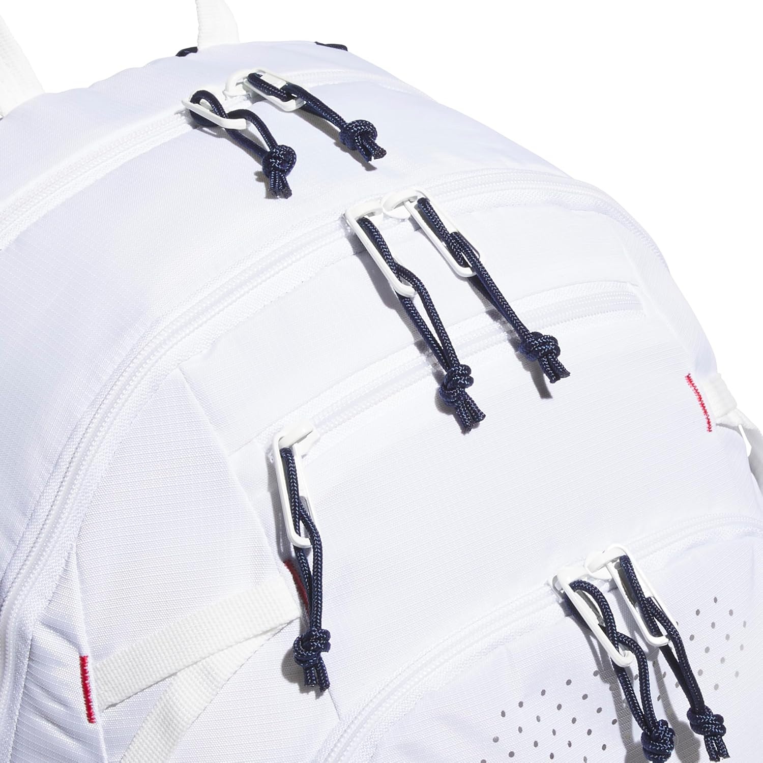 image:imageadidas Defender 5 Backpack Padded 15In Laptop Sleeve WaterBottle Pockets Airs Out Sweaty Shoes Stays Dry On Wet Floors School Gym amp Travel ReadyWhiteNight IndigoPure Ruby Red
