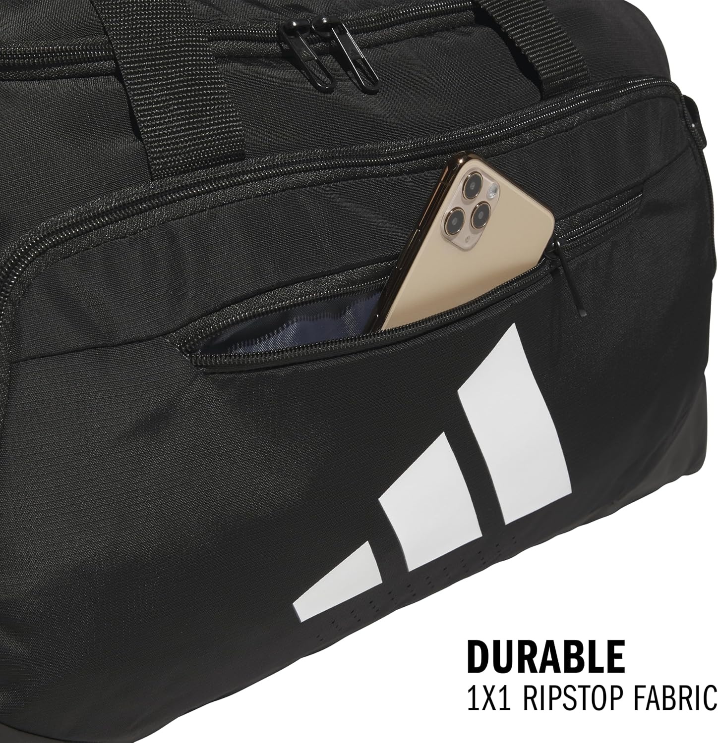 image:imageadidas Defender 5 Duffel Bag for Sports Gym and Travel Team Navy Blue 2 OSFABlackSmall 42L