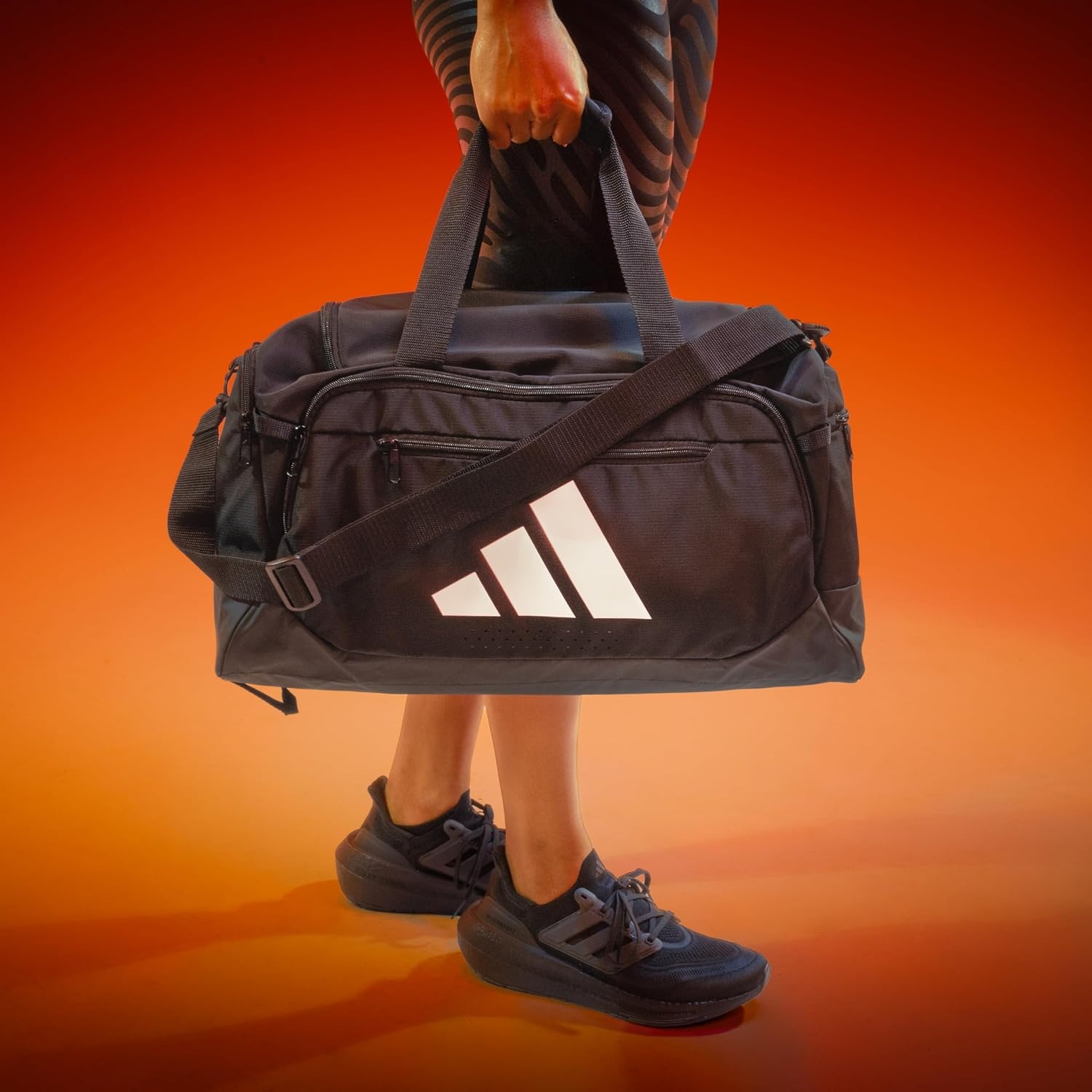 image:imageadidas Defender 5 Duffel Bag for Sports Gym and Travel Team Navy Blue 2 OSFAPower PinkWhiteSmall 42L