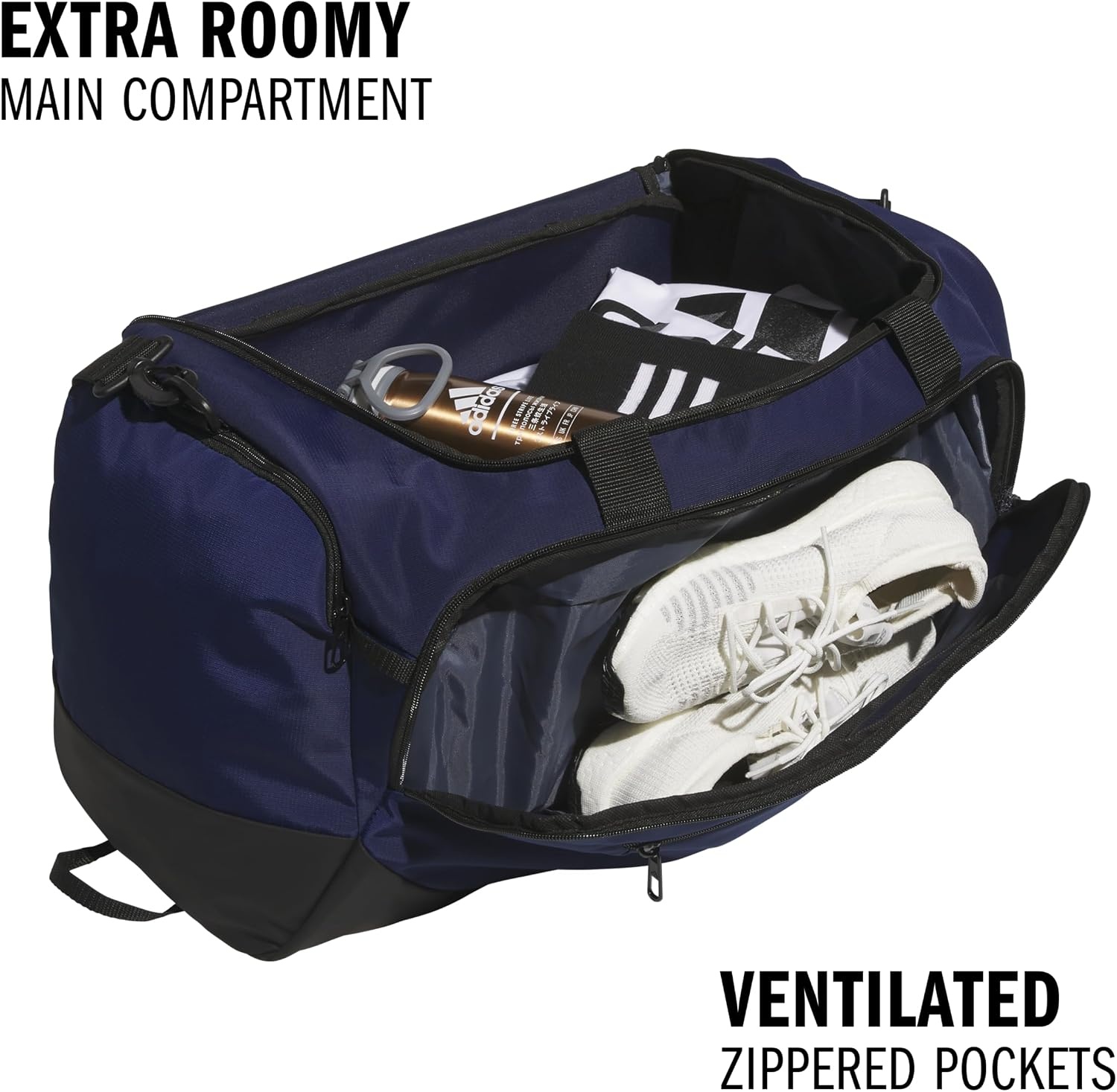 image:imageadidas Defender 5 Duffel Bag for Sports Gym and Travel Team Navy Blue 2 OSFATeam Navy Blue 2Medium 59L