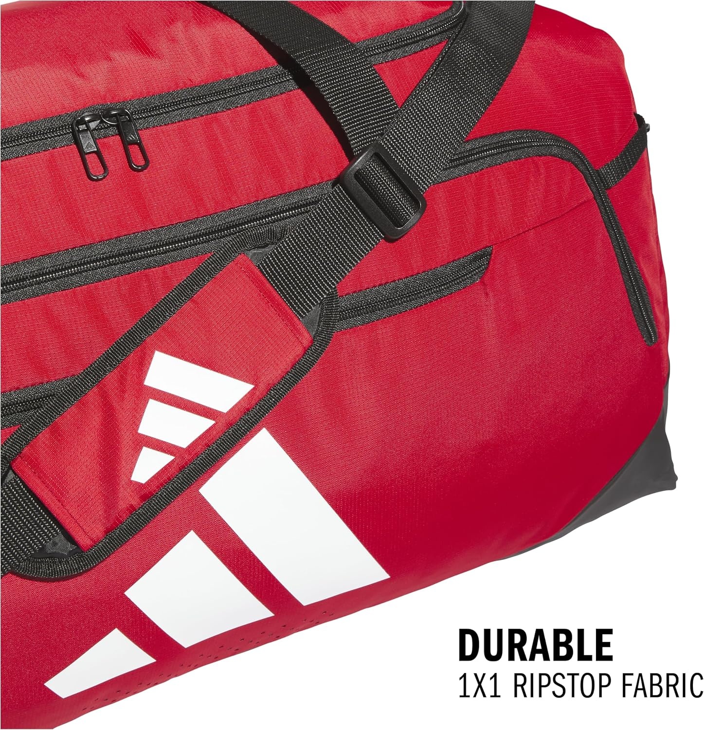 image:imageadidas Defender 5 Duffel Bag for Sports Gym and Travel Team Navy Blue 2 OSFATeam Power Red 2WhiteLarge 100L
