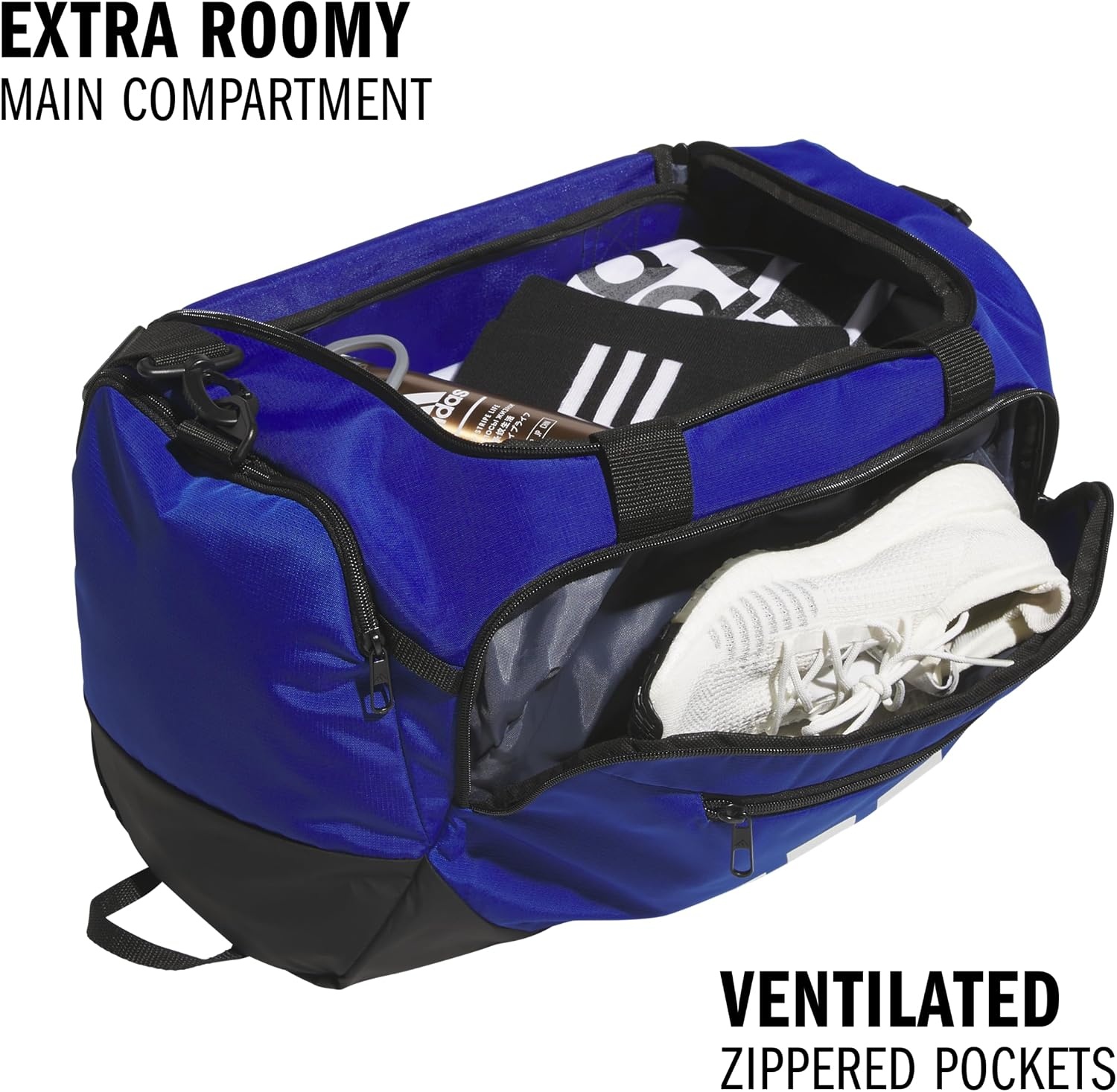 image:imageadidas Defender 5 Duffel Bag for Sports Gym and Travel Team Navy Blue 2 OSFATeam Royal BlueSmall 42L