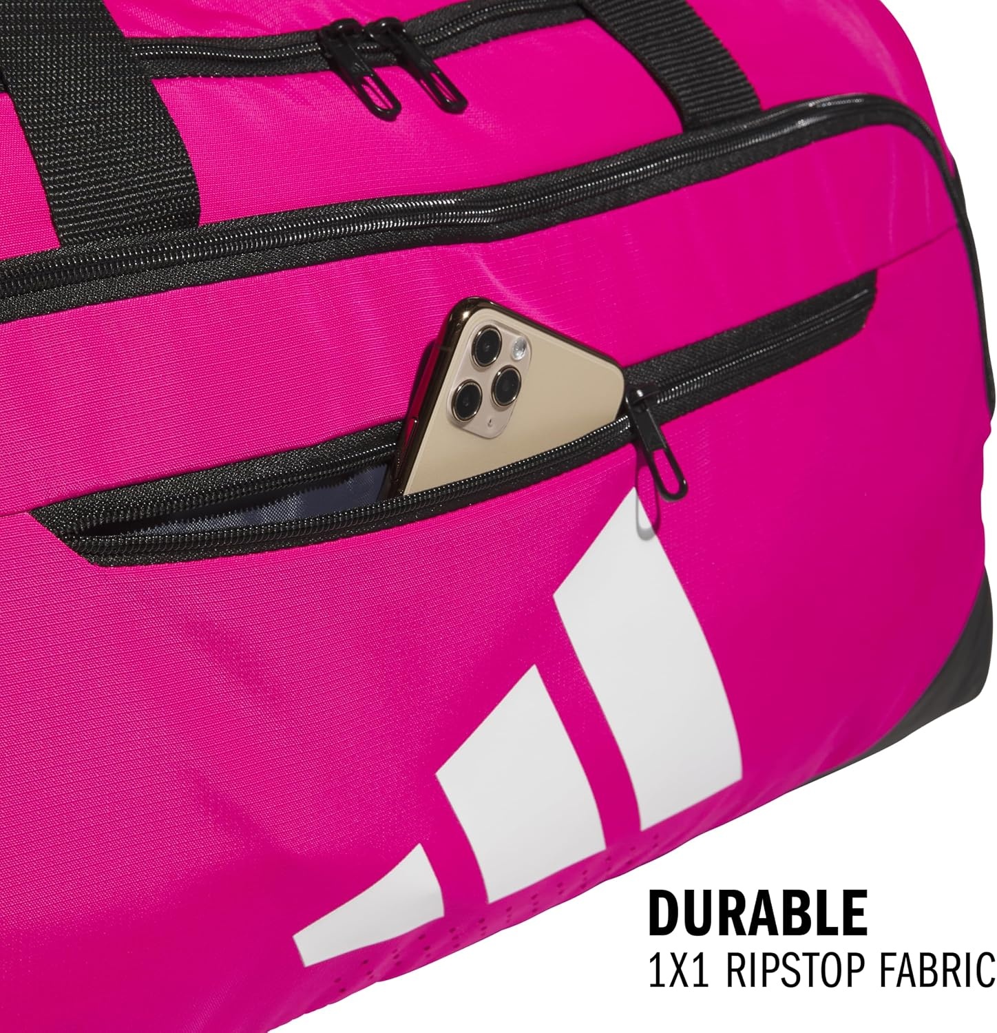 image:imageadidas Defender 5 Duffel Bag for Sports Gym and Travel Team Navy Blue 2 OSFATeam Shock Pink 2Medium 59L