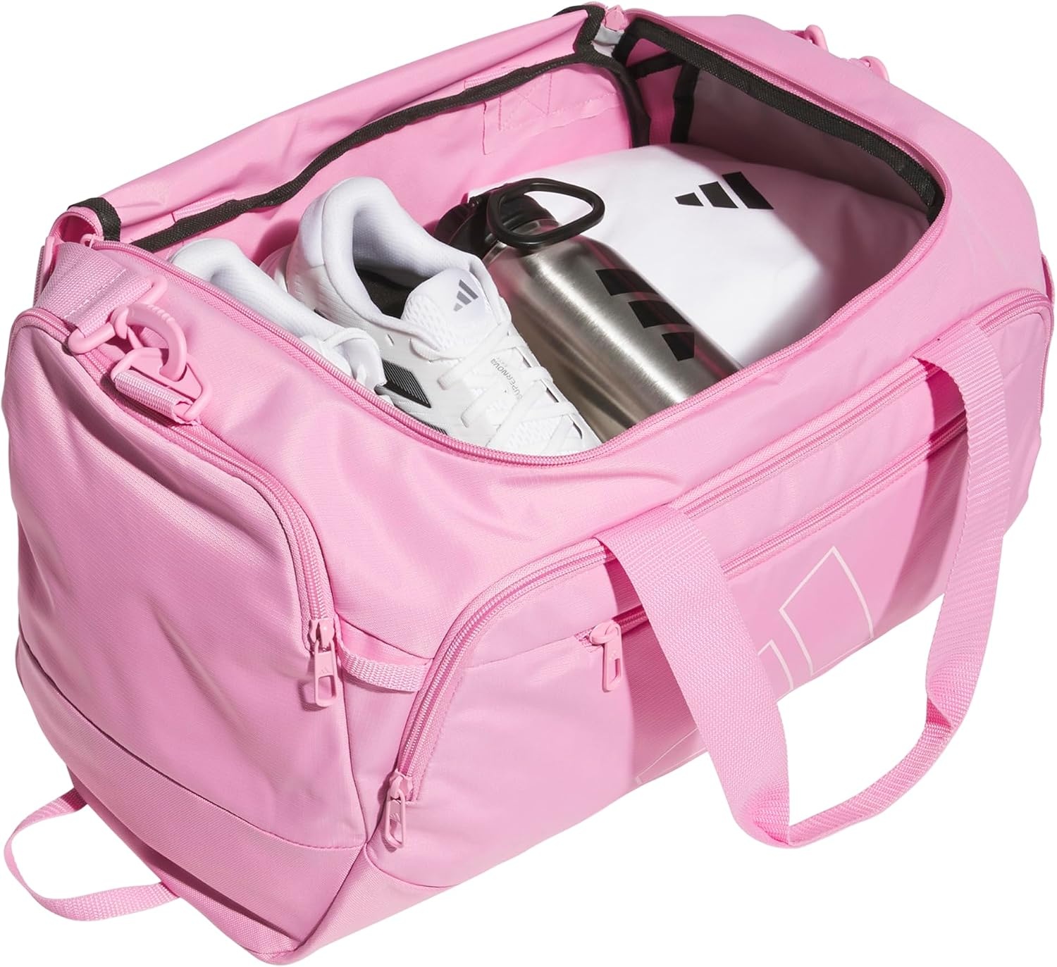 image:imageadidas Defender 5 Duffel Bag for Sports Gym and Travel Team Navy Blue 2 OSFATropic BloomClear PinkSmall 42L