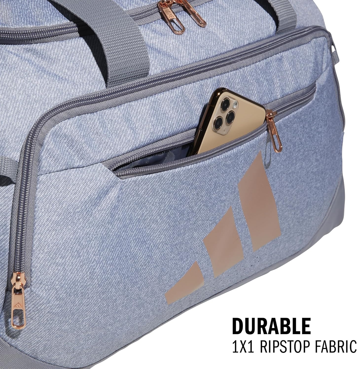 image:imageadidas Defender 5 Duffel Bag for Sports Gym and Travel Team Navy Blue 2 OSFATwill GreyRose GoldSmall 42L