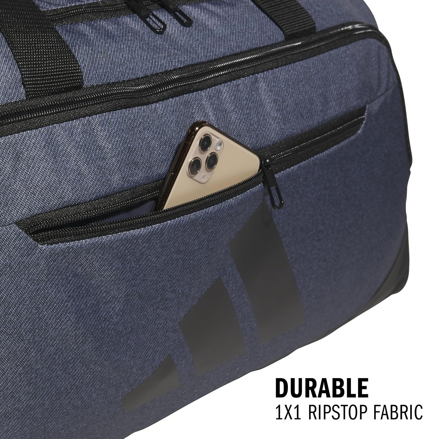 image:imageadidas Defender 5 Duffel Bag for Sports Gym and Travel Team Navy Blue 2 OSFATwill Onix GreyBlackMedium 59L