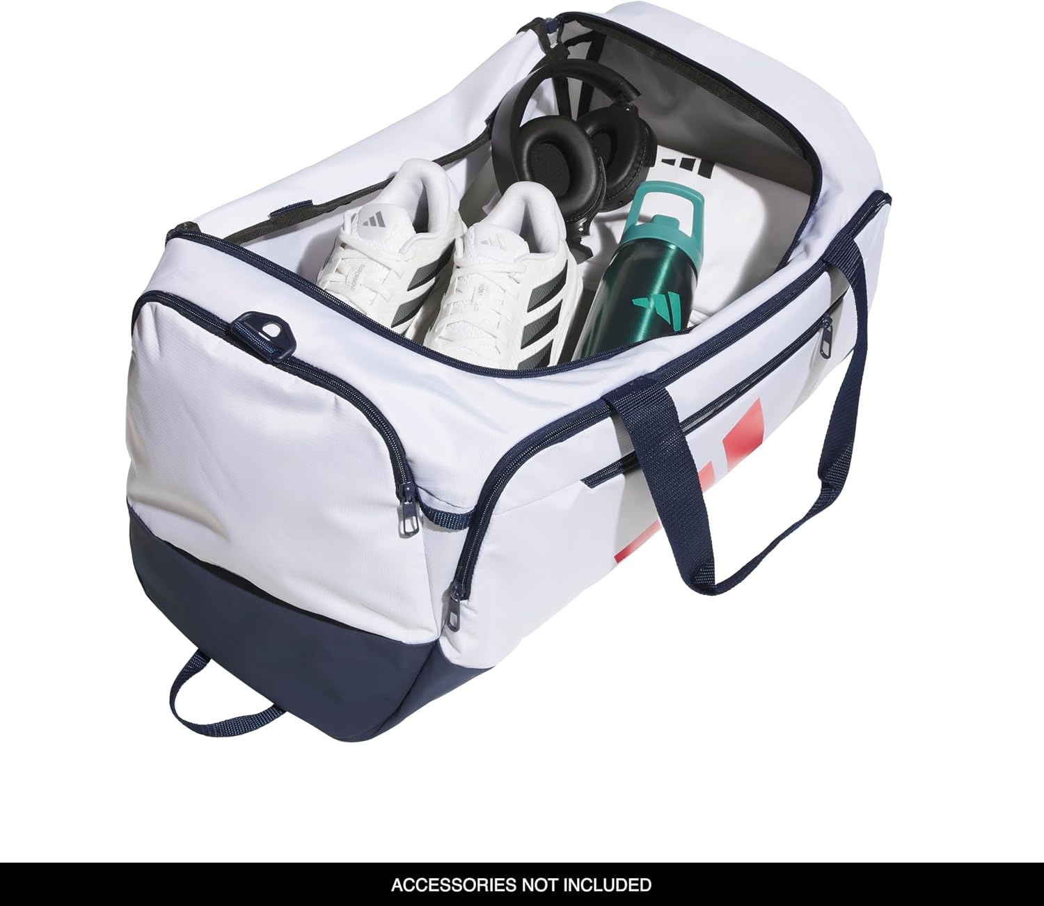 image:imageadidas Defender 5 Duffel Bag for Sports Gym and Travel Team Navy Blue 2 OSFAWhiteNight IndigoPure Ruby RedMedium 59L