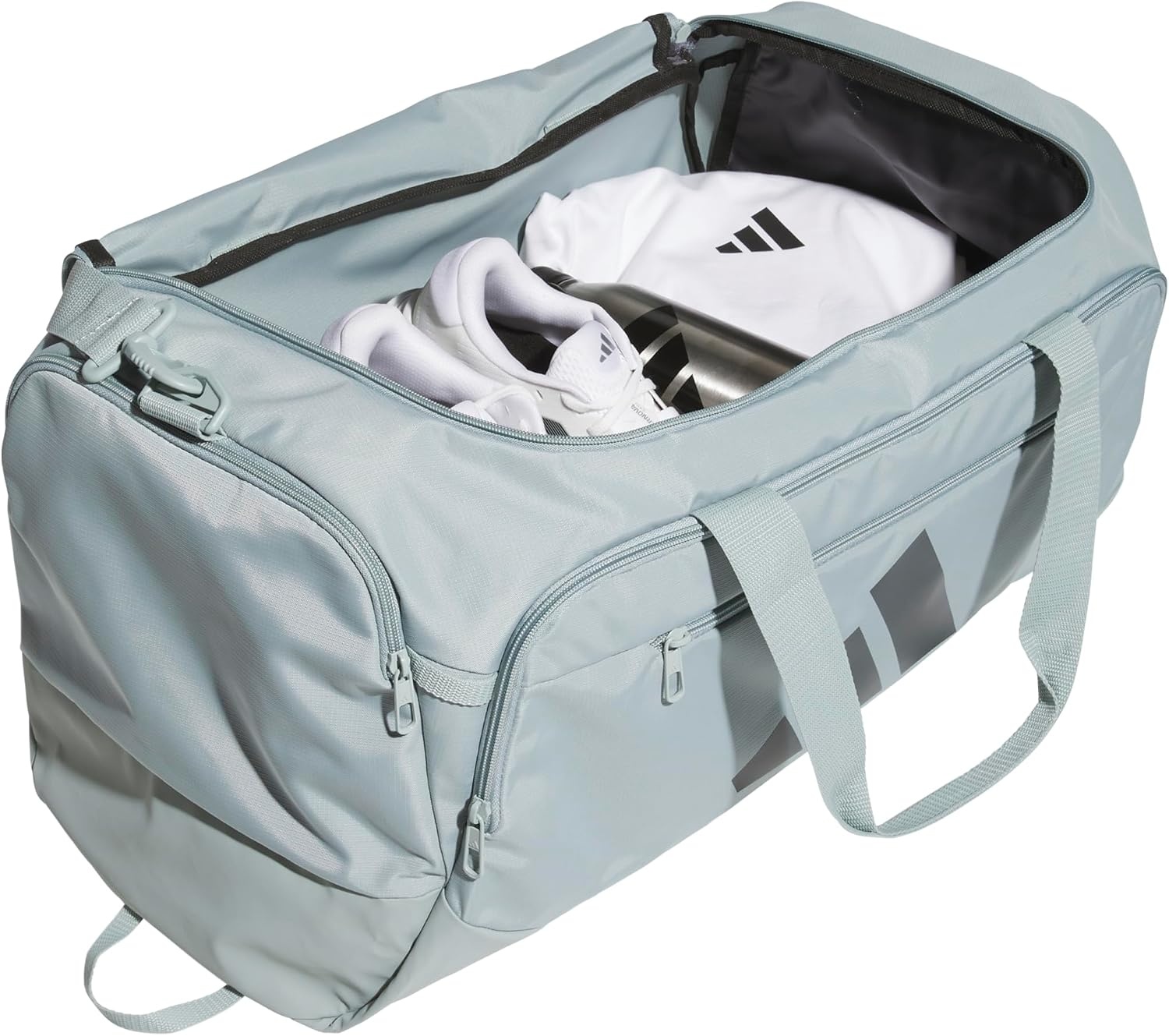 image:imageadidas Defender 5 Duffel Bag for Sports Gym and Travel Team Navy Blue 2 OSFAWonder Sage GreenGrey SixMedium 59L