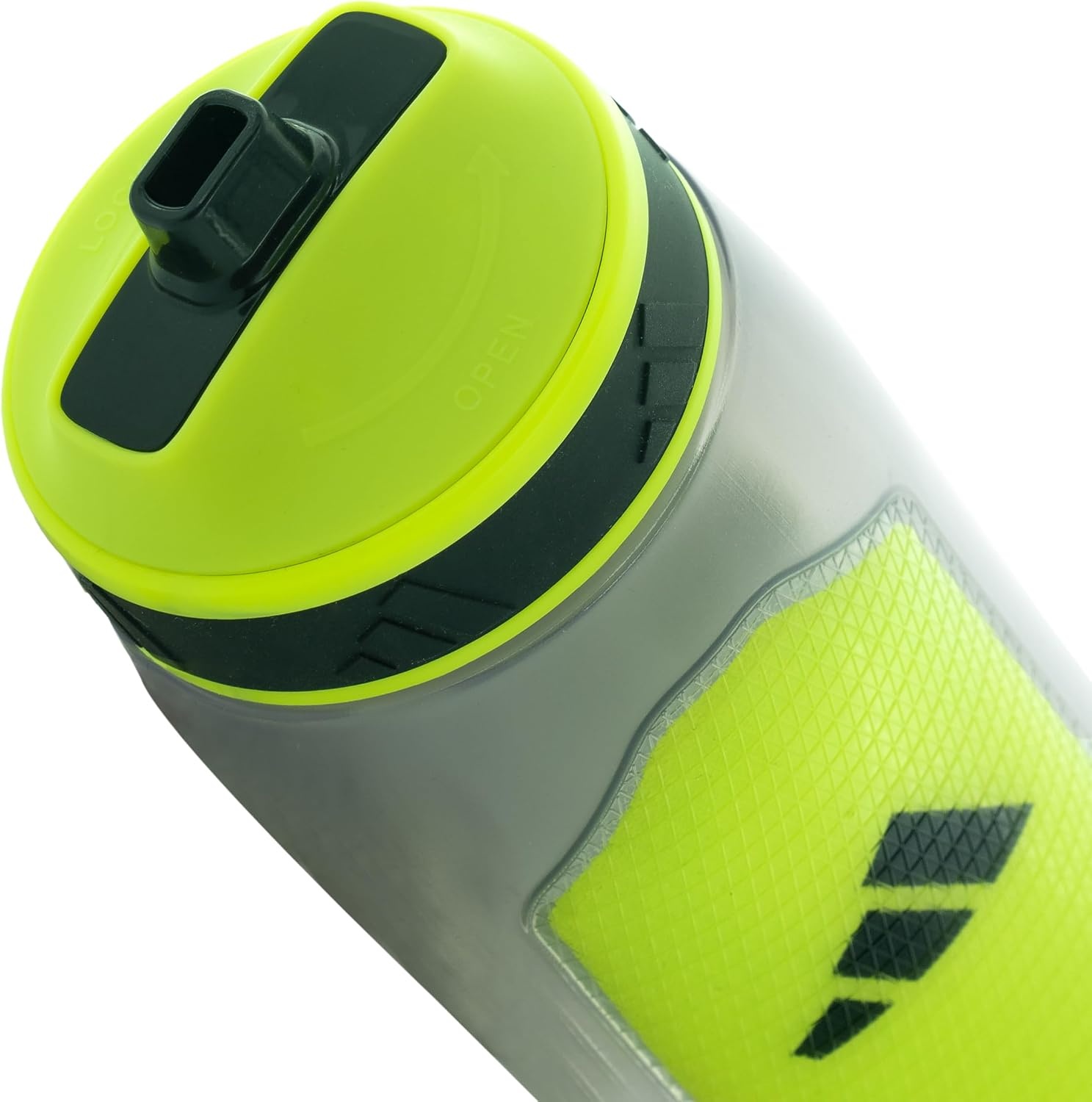 image:imageadidas Defender Squeeze Water Bottle 34 oz 1L Locking Sport CapBlackSolar YellowBlack
