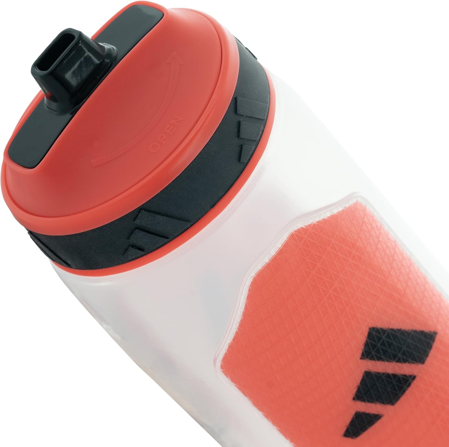 image:imageadidas Defender Squeeze Water Bottle 34 oz 1L Locking Sport CapSolar RedBlack
