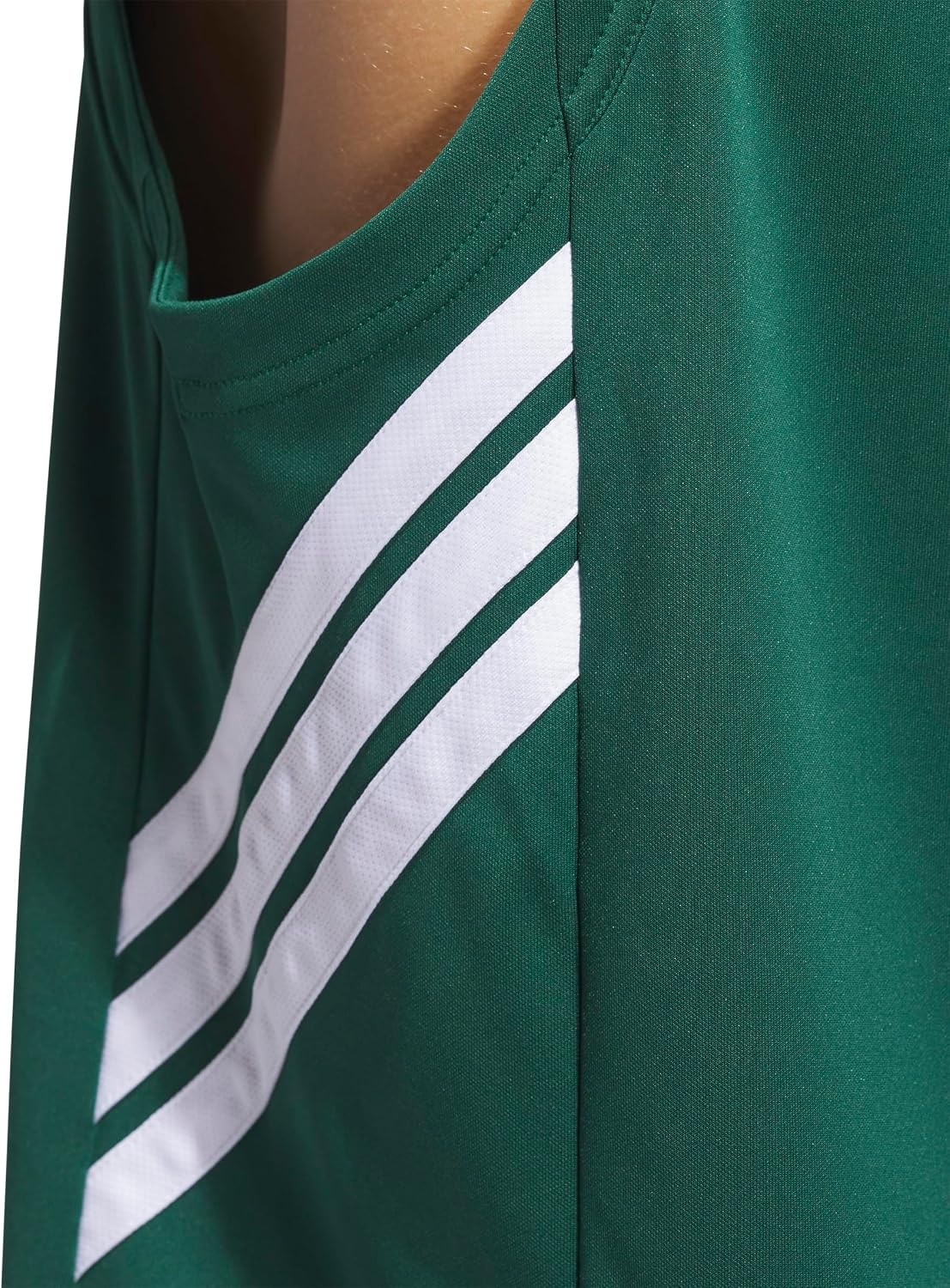 image:imageadidas Mens Basketball Legends 3Stripes Tank TopTeam Dark GreenWhite