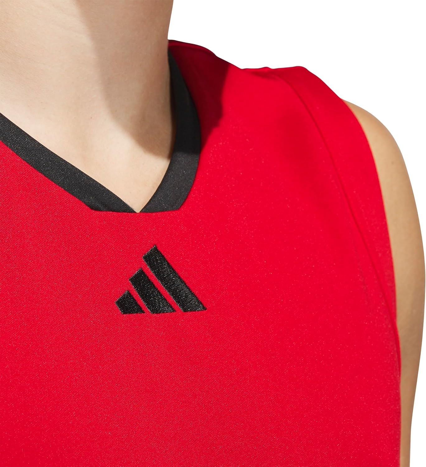 image:imageadidas Mens Basketball Legends 3Stripes Tank TopTeam Power RedBlack