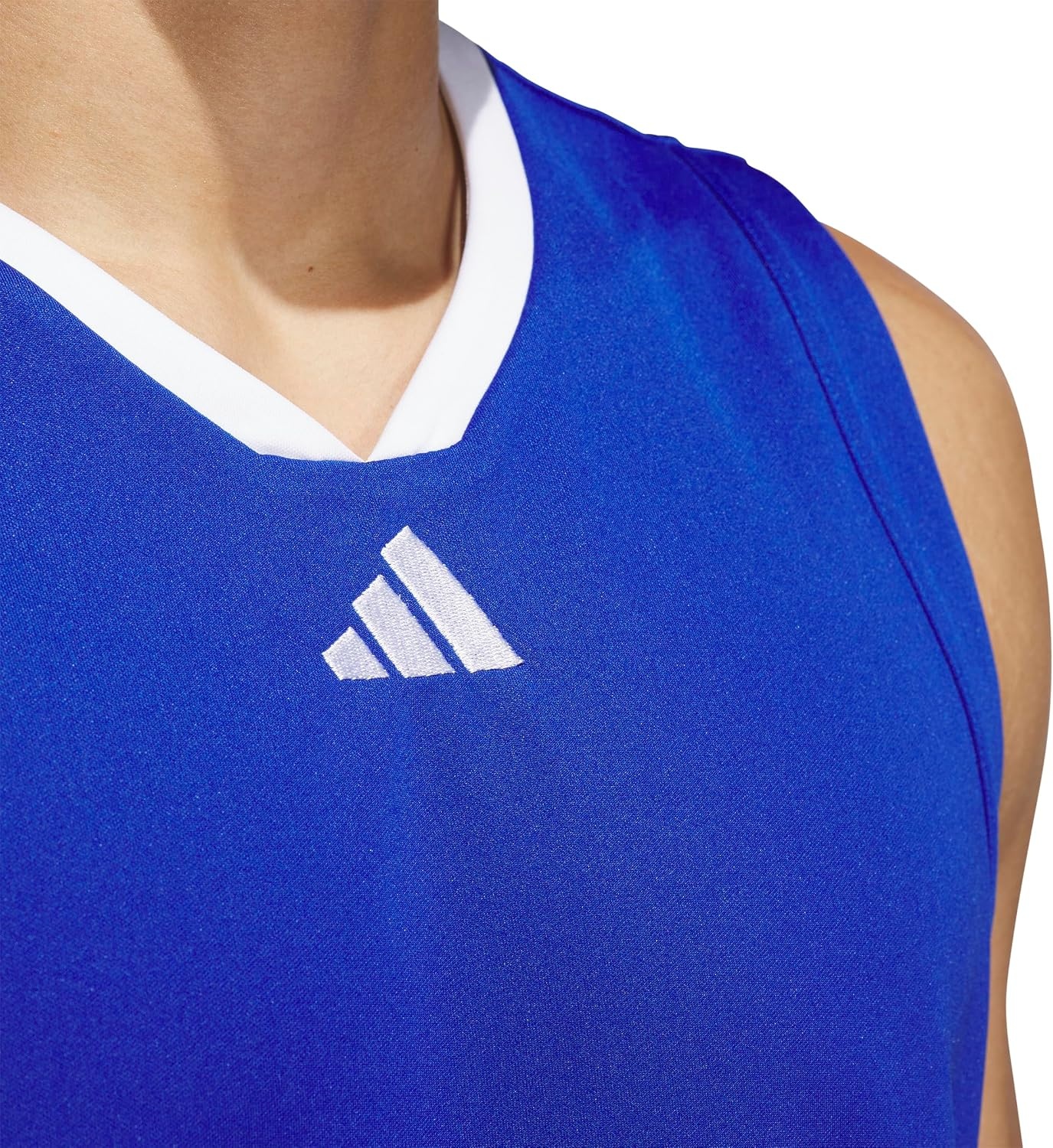 image:imageadidas Mens Basketball Legends 3Stripes Tank TopTeam Royal BlueWhite