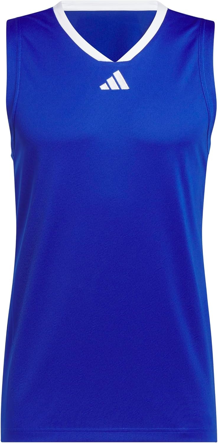 image:imageadidas Mens Basketball Legends 3Stripes Tank TopTeam Royal BlueWhite