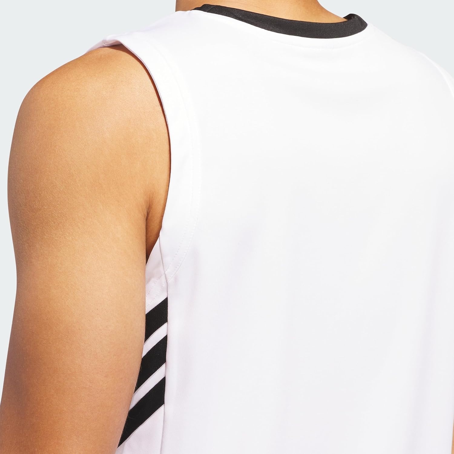 image:imageadidas Mens Basketball Legends 3Stripes Tank TopWhite Black