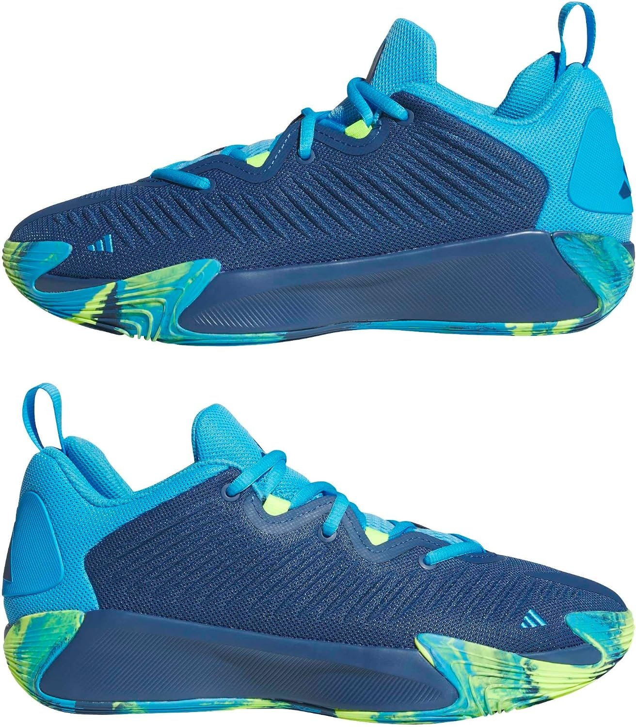 image:imageadidas Mens Initiation Basketball Sneakers Shoes RedDusky PetrolLucid AquamarineLemon