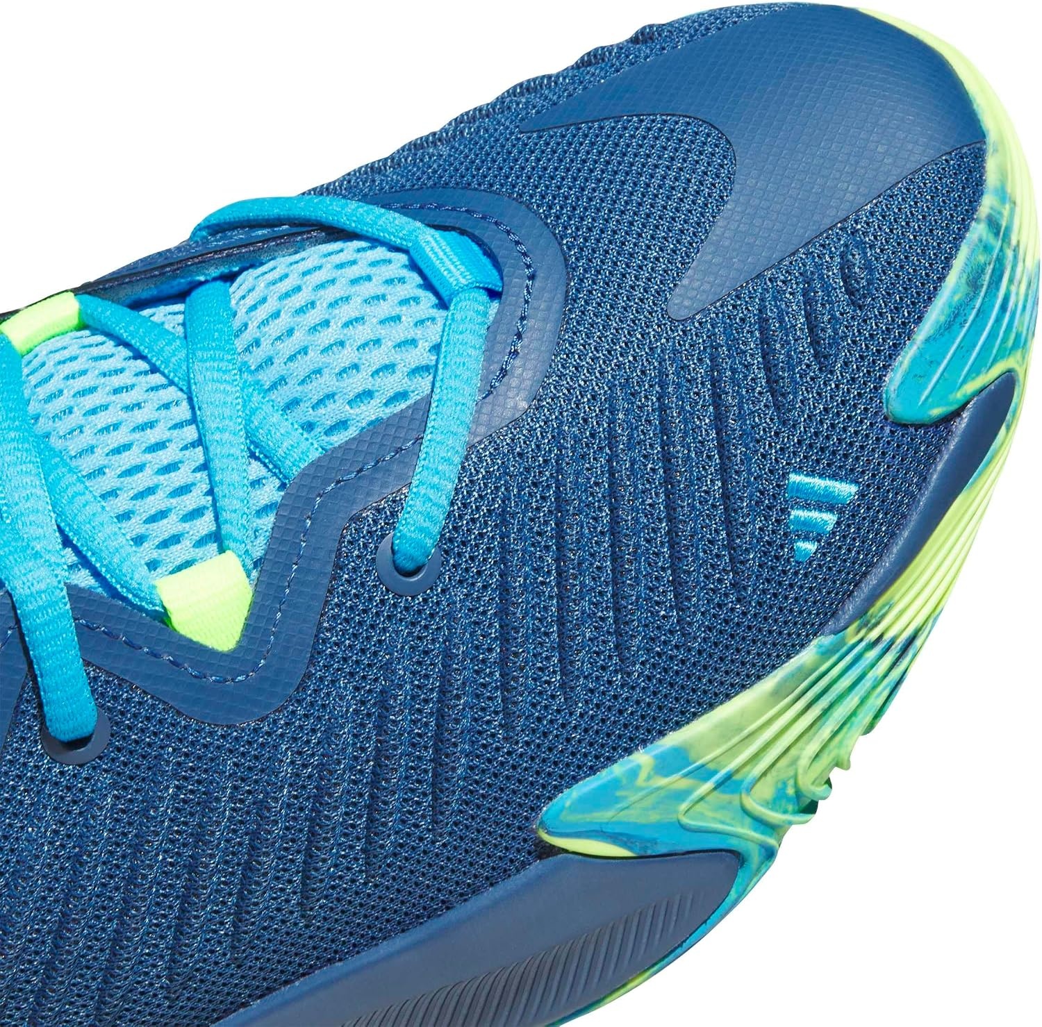 image:imageadidas Mens Initiation Basketball Sneakers Shoes RedDusky PetrolLucid AquamarineLemon